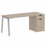 Home Office Стол письменный VR.SP-3-178.1.A Дуб аттик/Серый металл 1780*720*750 Home Office Стол письменный VR.SP-3-178.1.A Дуб аттик/Серый металл 1780*720*750