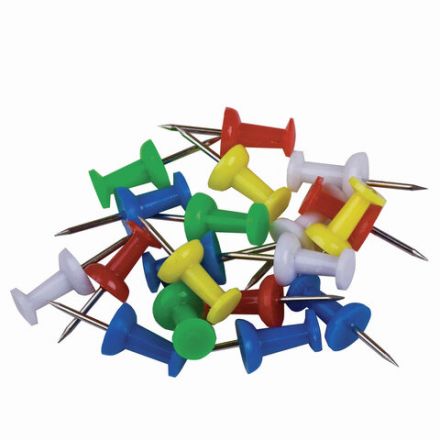 Силовые кнопки-гвоздики BRAUBERG, цветные, 50 шт., в пластиковой коробке, 221117 Силовые кнопки-гвоздики BRAUBERG, цветные, 50 шт., в пластиковой коробке, 221117