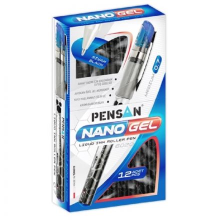 Ручка гелевая одноразовая Pensan Nano Gel синяя (толщина линии 0.7 мм) Ручка гелевая одноразовая Pensan Nano Gel синяя (толщина линии 0.7 мм)