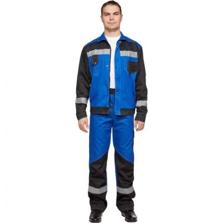 Костюм рабочий летний мужской л21-КБР вас/черн. (р.52-54) 182-188 Костюм рабочий летний мужской л21-КБР вас/черн. (р.52-54) 182-188