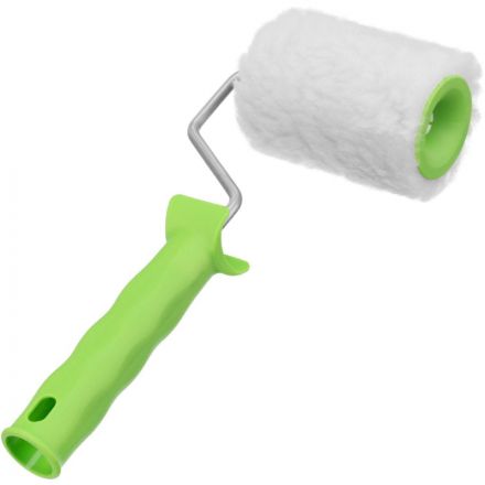 Валик 100 мм D=48 мм с ручкой 6 мм мех натур. Сибртех 80121 Валик 100 мм D=48 мм с ручкой 6 мм мех натур. Сибртех 80121