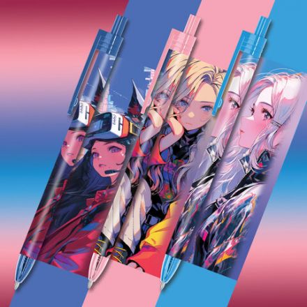 Ручка шариковая автоматическая с принтом FUNSTER (ФАНСТЕР) "ANIME", корпус soft-touch, СИНЯЯ, узел 0,7 мм, линия письма 0,35 мм, 144406 Ручка шариковая автоматическая с принтом FUNSTER (ФАНСТЕР) "ANIME", корпус soft-touch, СИНЯЯ, узел 0,7 мм, линия письма 0,35 мм, 144406