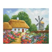 Алмазная мозаика ТРИ СОВЫ "Хутор", 30*40см, холст, картонная коробка с пластиковой ручкой Алмазная мозаика ТРИ СОВЫ "Хутор", 30*40см, холст, картонная коробка с пластиковой ручкой