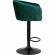 Стул барный LO_DOBRIN DARCY BLACK LM-5025_B-M_V-1922-9 зеленый велюр