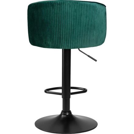 Стул барный LO_DOBRIN DARCY BLACK LM-5025_B-M_V-1922-9 зеленый велюр