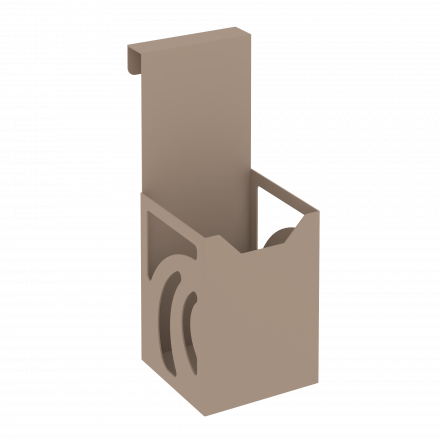 Навесной стакан для ручек и карандашей MAN-01 Мокко металл 80*100*200