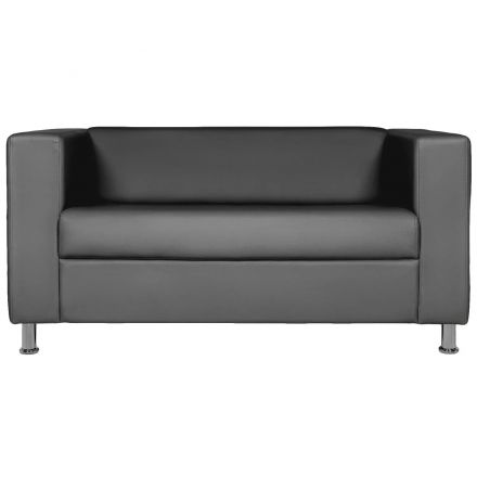 Диван 0MX_EF_Аполло 2-х мест.к/з Ec.3001/Р2 euroline 9100 черн