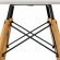 Стол обеденный BRABIX "Eames T-01", круглый диаметр 80 см, опоры дерево, пластик белый, 532633