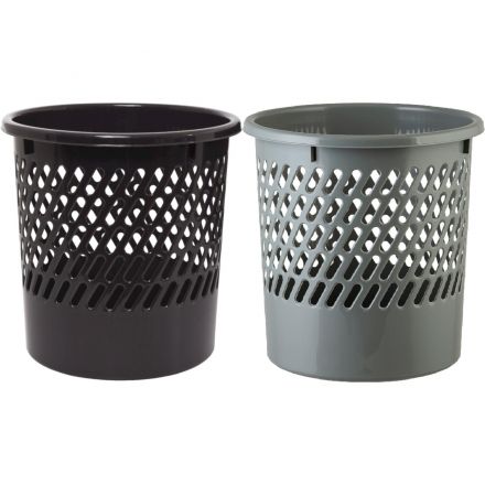 Корзина для мусора офисная 10л пластик в ассортименте