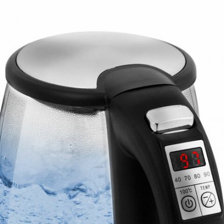 Чайник KITFORT КТ-628, 1,7 л, 2200 Вт, закрытый нагревательный элемент, ТЕРМОРЕГУЛЯТОР, стекло, серебристый Чайник KITFORT КТ-628, 1,7 л, 2200 Вт, закрытый нагревательный элемент, ТЕРМОРЕГУЛЯТОР, стекло, серебристый