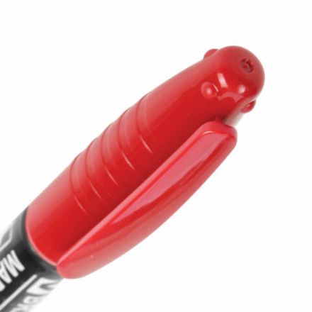 Маркер перманентный двусторонний BRAUBERG, КРАСНЫЙ, круглый наконечник 2/4 мм, 150838 Маркер перманентный двусторонний BRAUBERG, КРАСНЫЙ, круглый наконечник 2/4 мм, 150838