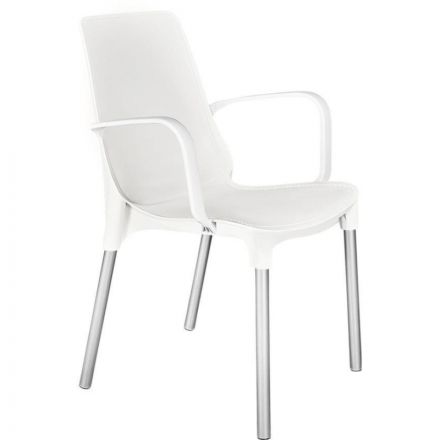 Стул обеденный SHT-S76 белый/хром лак 944395 Стул обеденный SHT-S76 белый/хром лак 944395