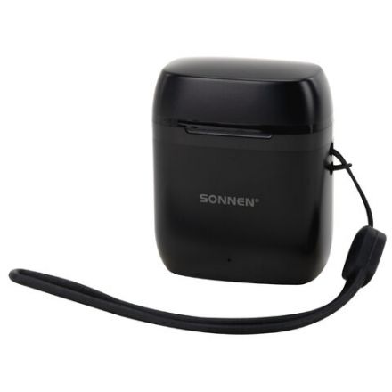 Наушники беспроводные TWS вкладыши с микрофоном, SONNEN EP-BH10B, Bluetooth 5.3, черные, 514122 Наушники беспроводные TWS вкладыши с микрофоном, SONNEN EP-BH10B, Bluetooth 5.3, черные, 514122