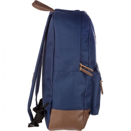 Рюкзак молодежный №1 School синий+ коричн.кож.зам Рюкзак молодежный №1 School синий+ коричн.кож.зам