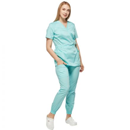 Костюм для медицинского персонала жен. М24 КБР бирюзовый 40 (158-164) Костюм для медицинского персонала жен. М24 КБР бирюзовый 40 (158-164)