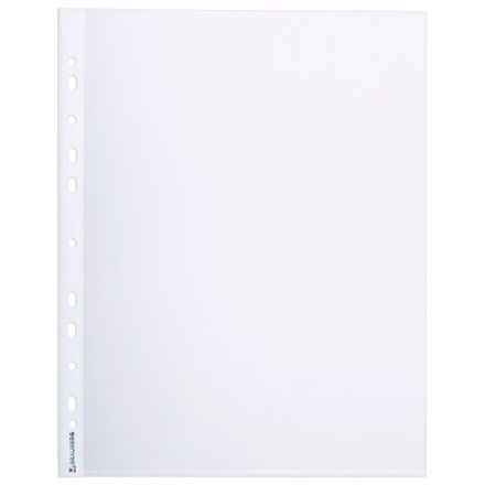 Папки-файлы перфорированные А4+ BRAUBERG, КОМПЛЕКТ 50 шт., матовые, СВЕРХПРОЧНЫЕ, 100 мкм, 225219 Папки-файлы перфорированные А4+ BRAUBERG, КОМПЛЕКТ 50 шт., матовые, СВЕРХПРОЧНЫЕ, 100 мкм, 225219