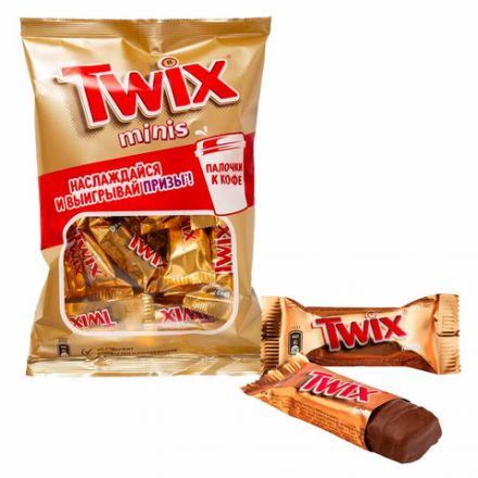 Батончики мини TWIX "Minis" печенье с карамелью в молочном шоколаде, 184 г, 2263 Батончики мини TWIX "Minis" печенье с карамелью в молочном шоколаде, 184 г, 2263