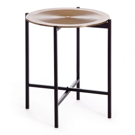 Столик кофейный Secret De Maison BLOOM ( mod. 11873-B ) алюминиевый сплав, 46*46*51 см, черный/античная медь Столик кофейный Secret De Maison BLOOM ( mod. 11873-B ) алюминиевый сплав, 46*46*51 см, черный/античная медь