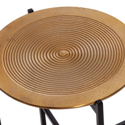 Столик кофейный Secret De Maison BLOOM ( mod. 11873-B ) алюминиевый сплав, 46*46*51 см, черный/античная медь Столик кофейный Secret De Maison BLOOM ( mod. 11873-B ) алюминиевый сплав, 46*46*51 см, черный/античная медь