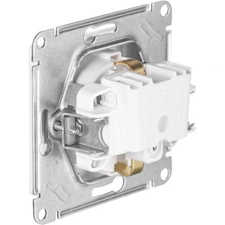 Розетка 1-м СП AtlasDesign 16А IP20 с заземл. механизм бел. SE ATN000143