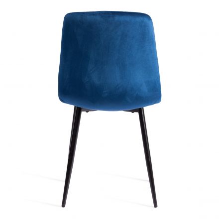 Стул CHILLY (mod. JSC-220) Велюр/металл , 44,5х52,5х88 см, Blue (синий) HLR64 / черный Стул CHILLY (mod. JSC-220) Велюр/металл , 44,5х52,5х88 см, Blue (синий) HLR64 / черный