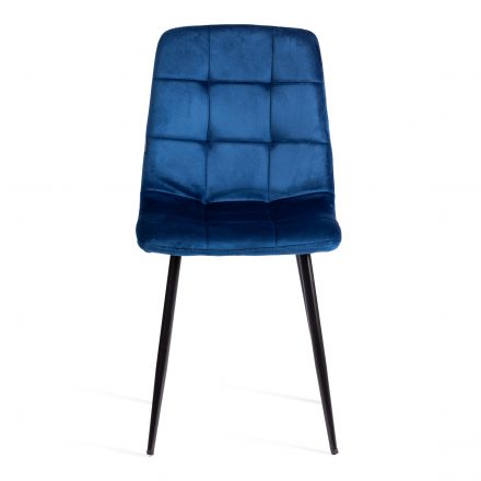 Стул CHILLY (mod. JSC-220) Велюр/металл , 44,5х52,5х88 см, Blue (синий) HLR64 / черный Стул CHILLY (mod. JSC-220) Велюр/металл , 44,5х52,5х88 см, Blue (синий) HLR64 / черный