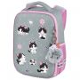 Ранец BRAUBERG LIGHT, 1 отделение, с брелоком, "Cat patches", плюшевые нашивки, 36х26х13 см, 272030