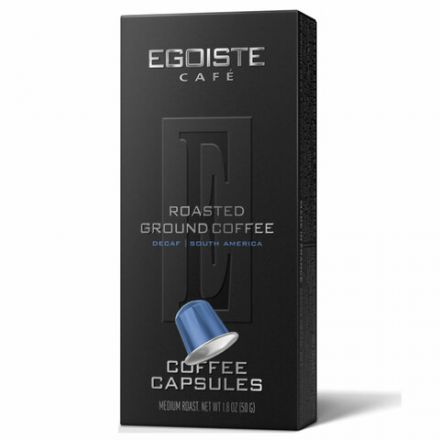Кофе в капсулах EGOISTE "DECAF" для кофемашин Nespresso, 10 порций, арабика 100%, ФРАНЦИЯ, EG05012004 Кофе в капсулах EGOISTE "DECAF" для кофемашин Nespresso, 10 порций, арабика 100%, ФРАНЦИЯ, EG05012004