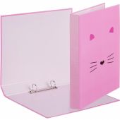 Папка на 2-х кольцах №1School Kitty картон розовый Папка на 2-х кольцах №1School Kitty картон розовый