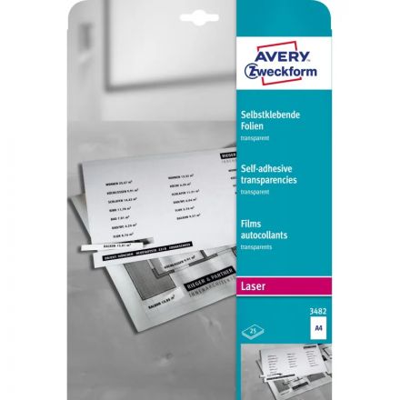 Пленка Avery Zweckform самоклеящаяся, L+K+CL,прозр., А4, 0,14 мм, 100 л Пленка Avery Zweckform самоклеящаяся, L+K+CL,прозр., А4, 0,14 мм, 100 л