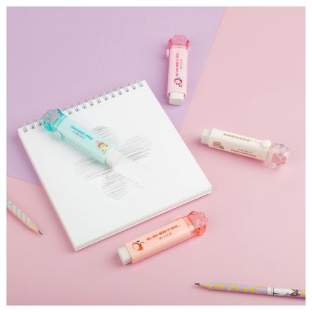 Ластик MESHU "Cat Paw", 93*28*17мм, термопластичная резина, выдвижной, пластиковый футляр Ластик MESHU "Cat Paw", 93*28*17мм, термопластичная резина, выдвижной, пластиковый футляр