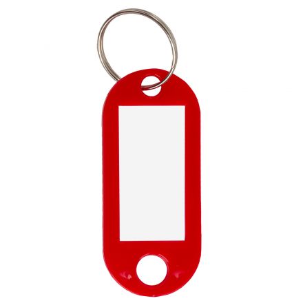 Бирки для ключей КОМПЛЕКТ 100 шт., длина 50 мм, инфо-окно 30х15 мм, АССОРТИ, STAFF, 237493