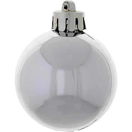 Набор шаров Серебряный жемчуг, 12шт D 4 см, L9,5 W9,5 H10,5 см, 722880