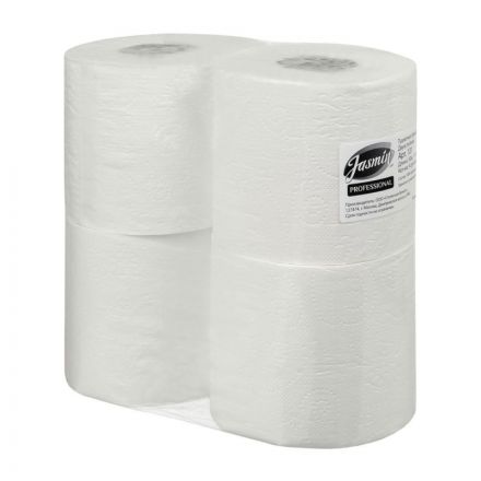 Бумага туалетная 2-слойная белая 50 метров (4 рулона в упаковке)