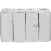 Полотенца бумажные JoyEco белые втор 2 сл, 12 м, 8 шт/уп