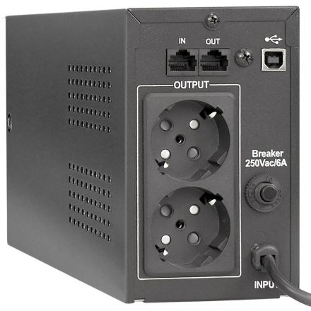 ИБП ExeGate Power Smart ULB-850 850VA/480W 2xEURO,RJ45/11,USB(EP285478RUS)
