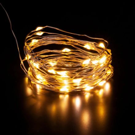 Гирлянда светодиодная новогодняя Роса 200 LED ламп, длина2000cм,  арт.91911