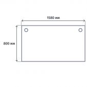 Стол ONIX-П П на металлокаркасе O.MP-SP-4.8 денвер светлый/белый Ш1580