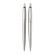 Набор PARKER "Jotter Stainless Steel CT": шариковая ручка синяя и механический карандаш, 2093256