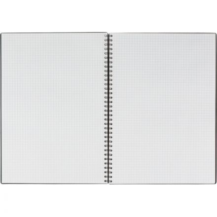 Бизнес-тетрадь Комус А5 100л, кл., обл пластик, спираль,голубая  Classic