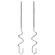 Миксер MOULINEX HM310E10, 300Вт, 5 скоростей, 2 венчика, 2 крюка для теста, серый, 8010001084