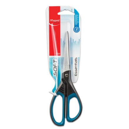 Ножницы MAPED (Франция) "Essentials Soft", 210 мм, прорезиненные ручки, черно-синие, европодвес, 468310, 469210, 468310 Ножницы MAPED (Франция) "Essentials Soft", 210 мм, прорезиненные ручки, черно-синие, европодвес, 468310, 469210, 468310