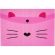 Папка-конверт на кнопке А5 №1School Kitty 2 шт/уп (1 роз., 1 черн)