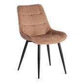 Стул Tetchair ABRUZZO ( mod. 8060 ) металл/вельвет, 52 х 63 х 85 см, коричневый (HLR11)/черный СПб