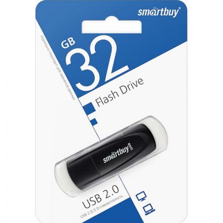 Флеш-память SmartBuy UFD 2.0 032GB Scout Black (SB032GB2SCK)