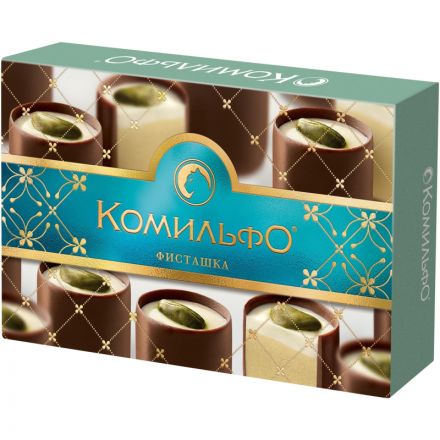 Шоколадные конфеты Комильфо с фисташкой 116 г Шоколадные конфеты Комильфо с фисташкой 116 г