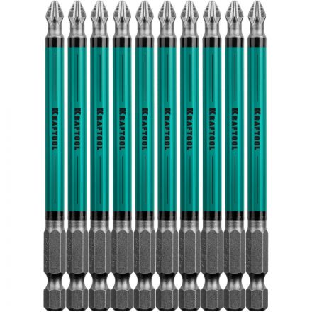 Бита KRAFTOOL Optimum Line PH2, 100 мм, тип E, 10 шт/уп (26122-2-100-10)