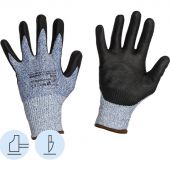 Перчатки защитные от порезов SCAFFA Рубеж Нит С DY1350FRB-B/BLK р.9