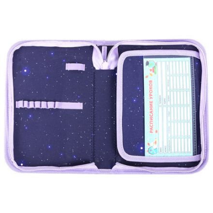 Пенал BRAUBERG, 1 отделение, 1 откидная планка, полиэстер, 21х14 см, "Anime cat", 272322