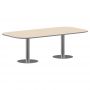 Конференц стол ПРГ-8 Клен/Алюминий 2400х1200х750